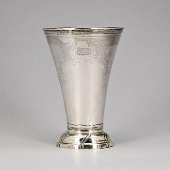 BÄGARE, silver. Stephan Westerstråhle, Stockholm 1797. Vikt 408 g.