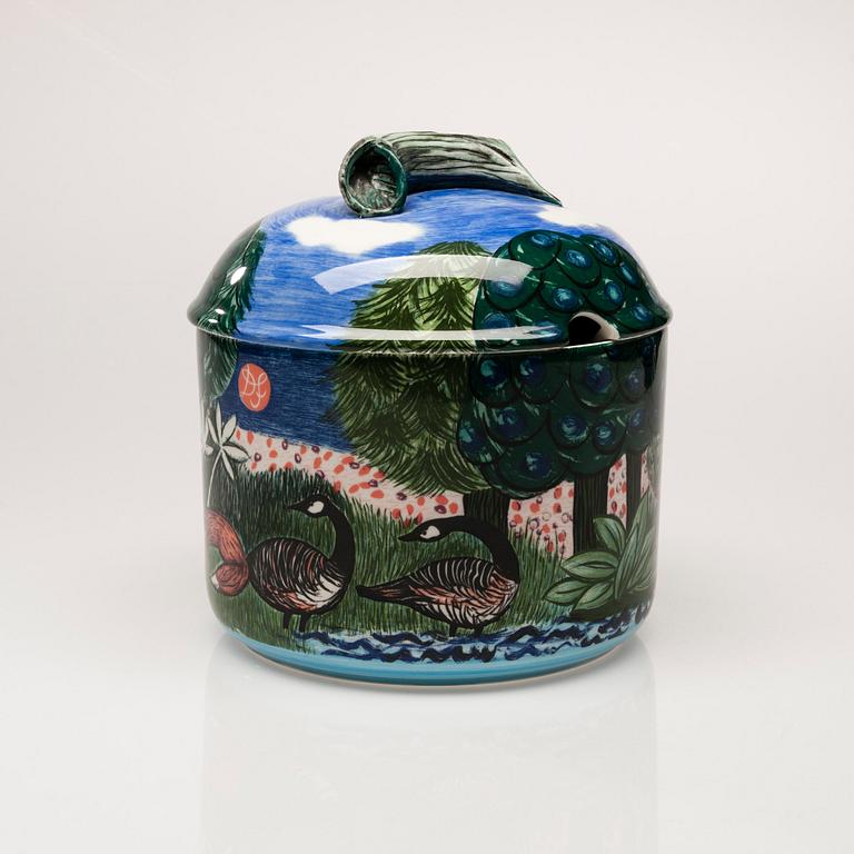 TERRIN MED LOCK, keramik, Dorrit von Fieandt, Hubertus Pro Arte, Arabia 1994.