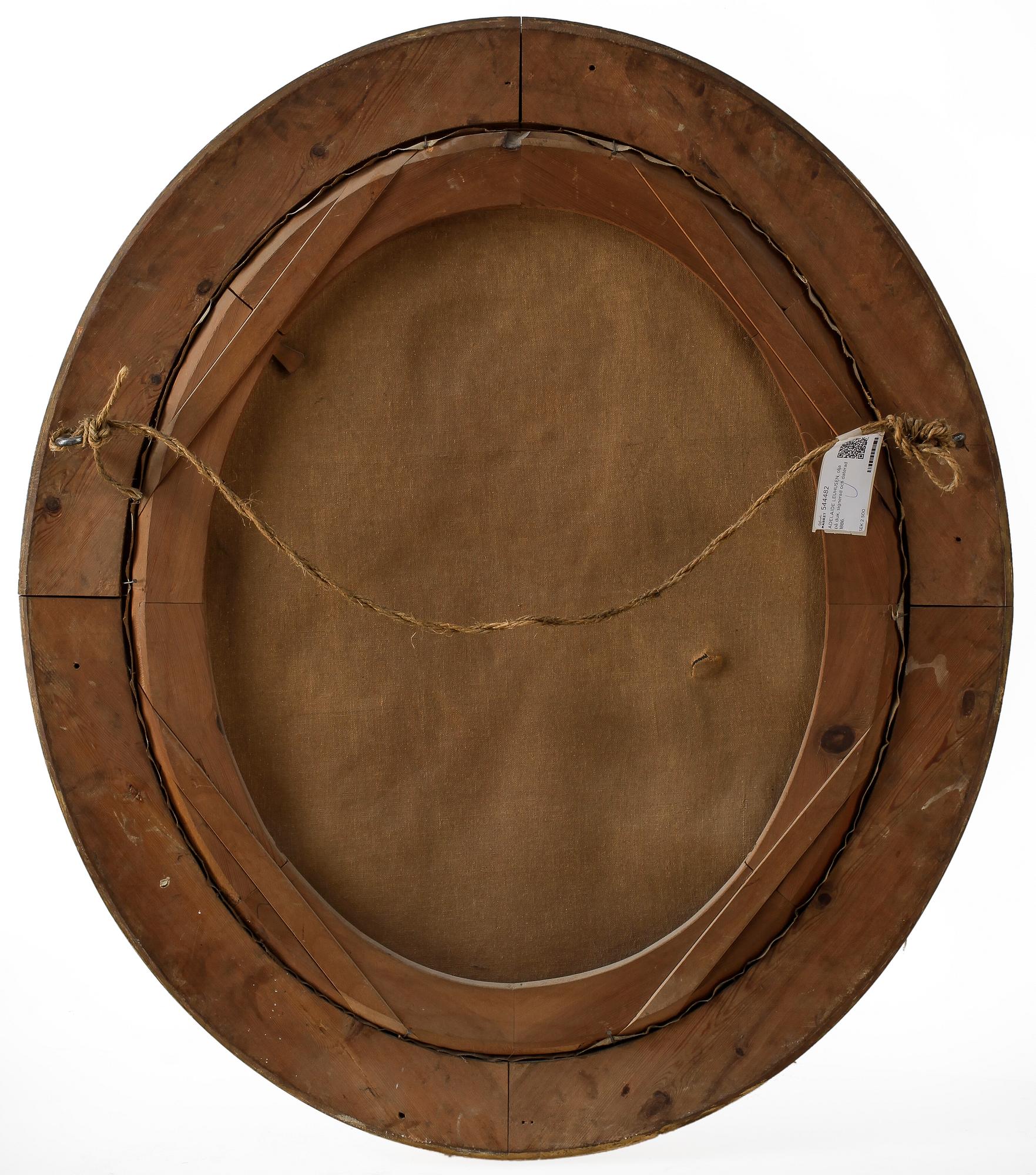 ADELAIDE LEUHUSEN, olja på duk, signerad och daterad 1886.