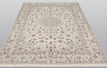 A carpet, Nain part silk so called 9 LAA, ca 303 x 198 cm.