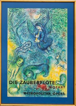 Marc Chagall, after, poster, "The Magic Flute", 1967.