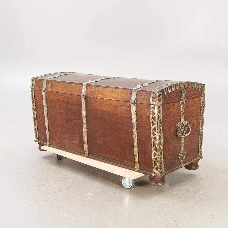 An early 1800s Swedish oak chest.