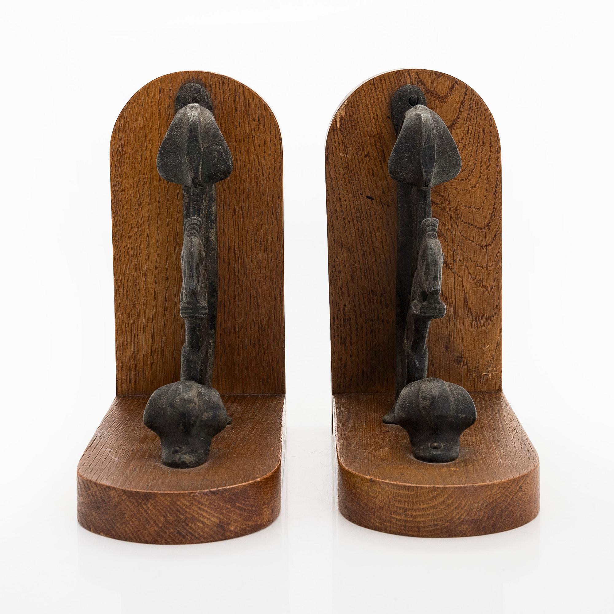 A pair of 20th century bookends.