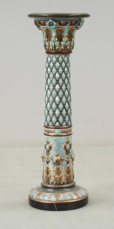 PIEDESTAL, majolika, Rörstrand, 1900-talets första hälft.