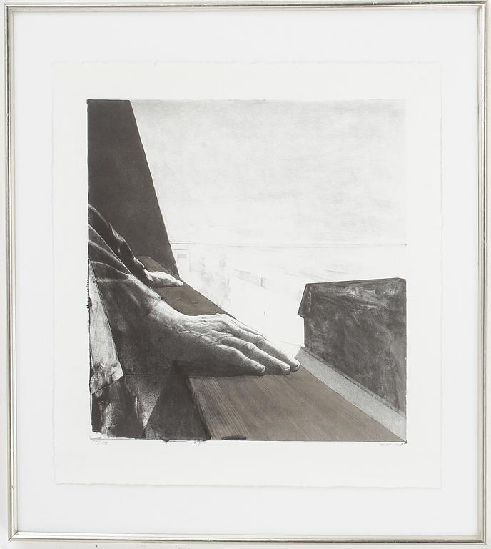 JOHN-E FRANZÉN. Litografi. Sign JEF o dat 1988, numr 59/150.