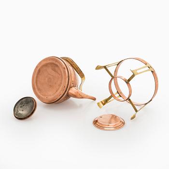Copper pan, early 20th century.