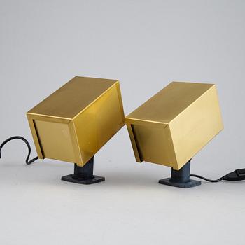 Two brass table lamps, Elidus, 1960's/70's.