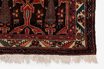 An antique Chadegan rug, Isfahan area, c. 193 x 123 cm.