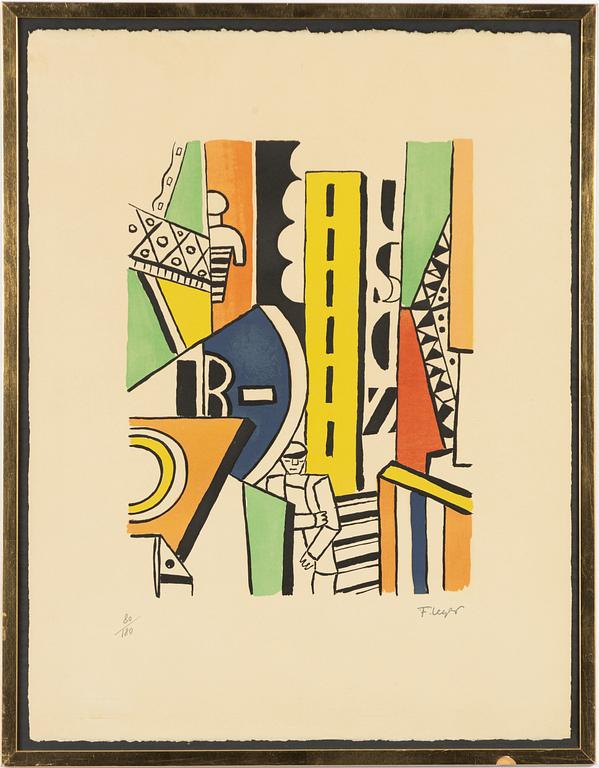 Fernand Léger, efter, "L'Homme dans la Ville" ur sviten "La Ville".