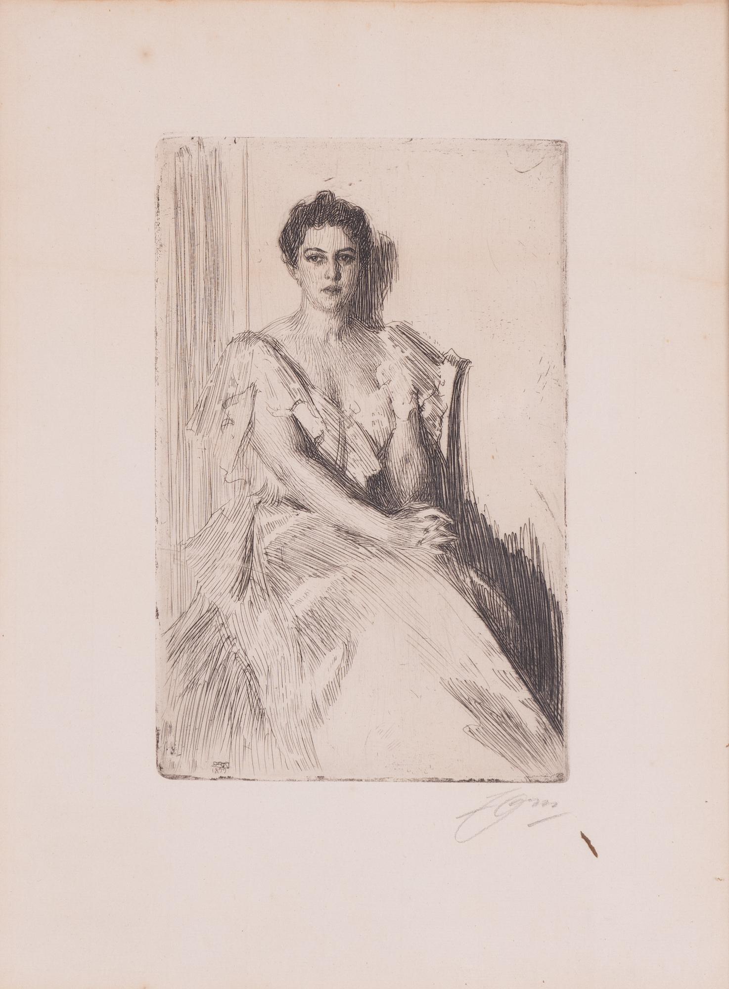 Anders Zorn, "Mrs Cleveland II".