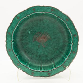 Wilhelm Kåge, Bowl, stoneware, "Argenta", Gustavsberg, 1961.