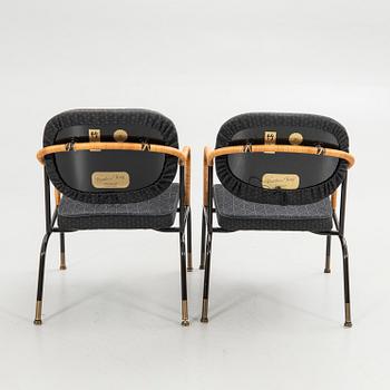 Mats Theselius, armchair, a pair, "Bamboo king", Källemo AB, Värnamo, 8/360 and 49/360.