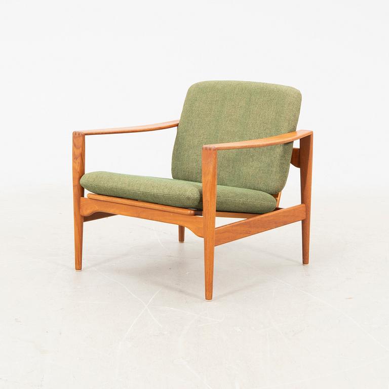 A teak easy chair, Denmark middle of the 20th century.