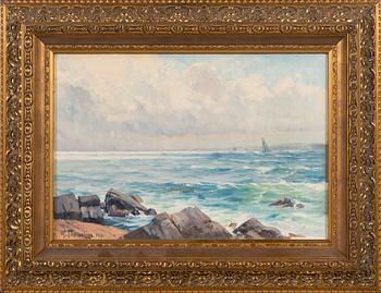 Woldemar Toppelius, oil on canvas, signed and dated 1916.