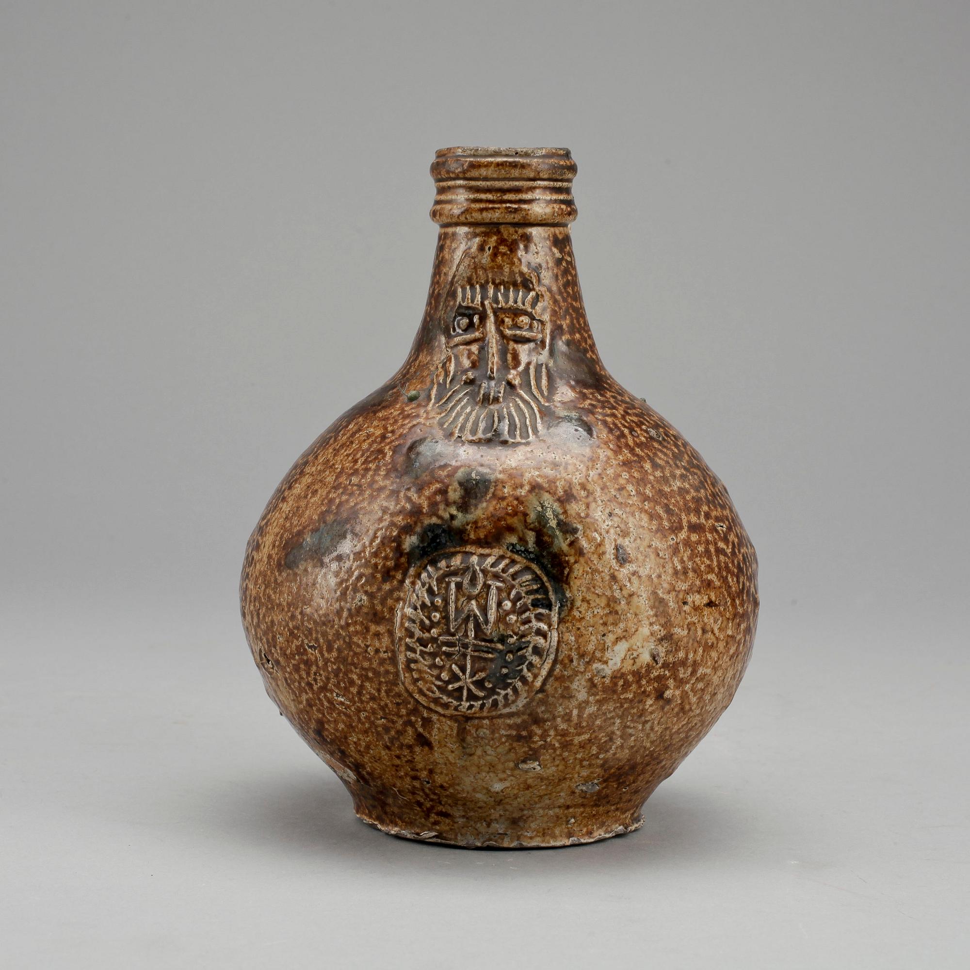 BARTMANKRUS, stengods, Tyskland troligen 1600-tal.