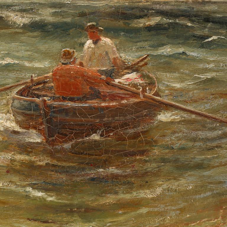 GUSTAVE DE BREANSKI, oil on canvas, signed.