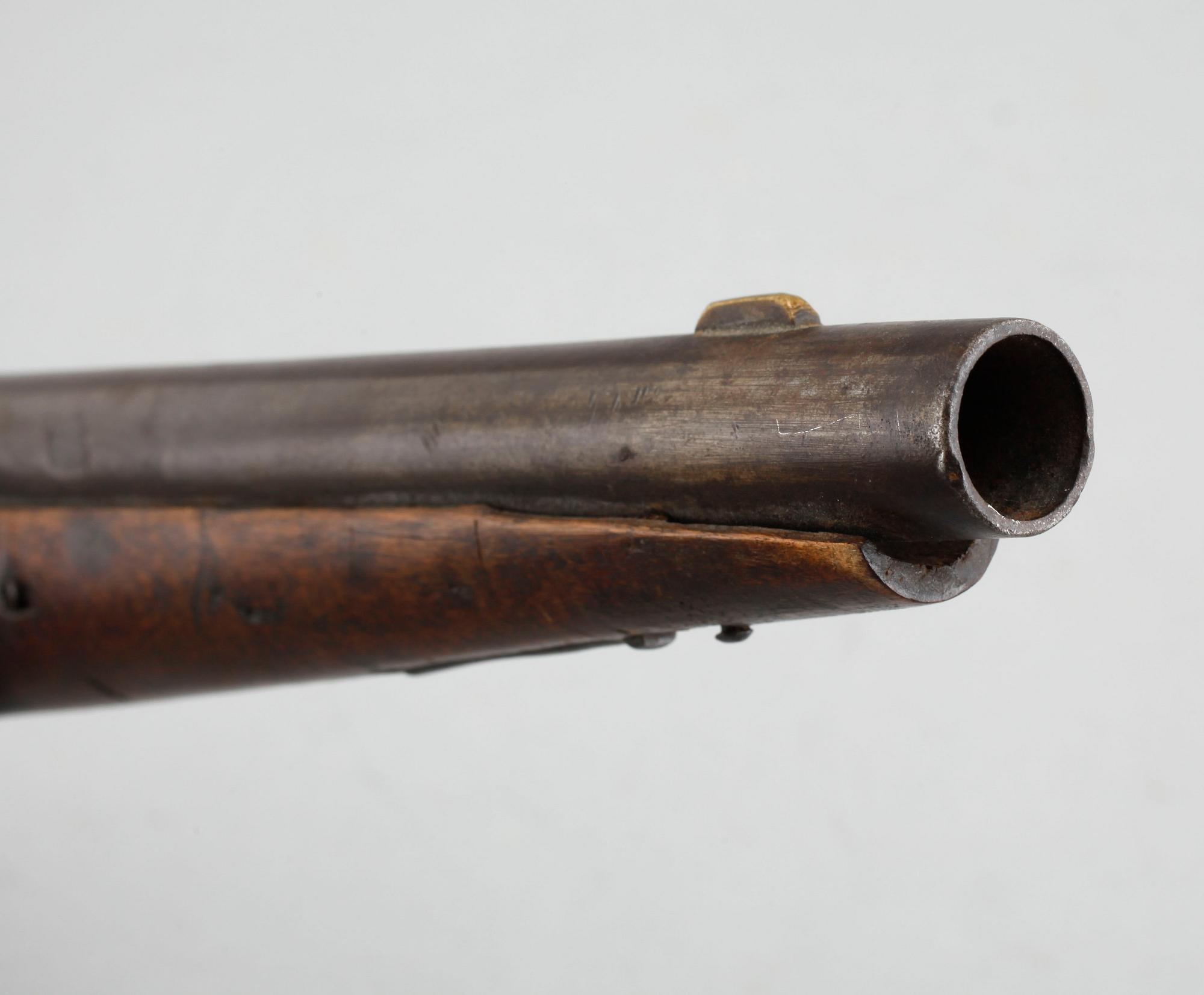 A mid 19th century cap lock gun.
