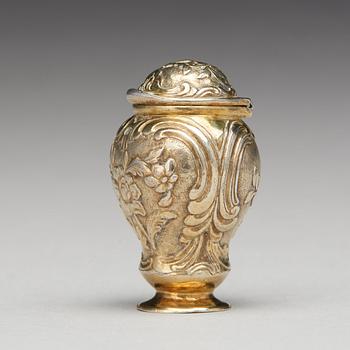 Otto Henrik Sjöberg, luktdosa, silver, Falun 1764. Rokoko.