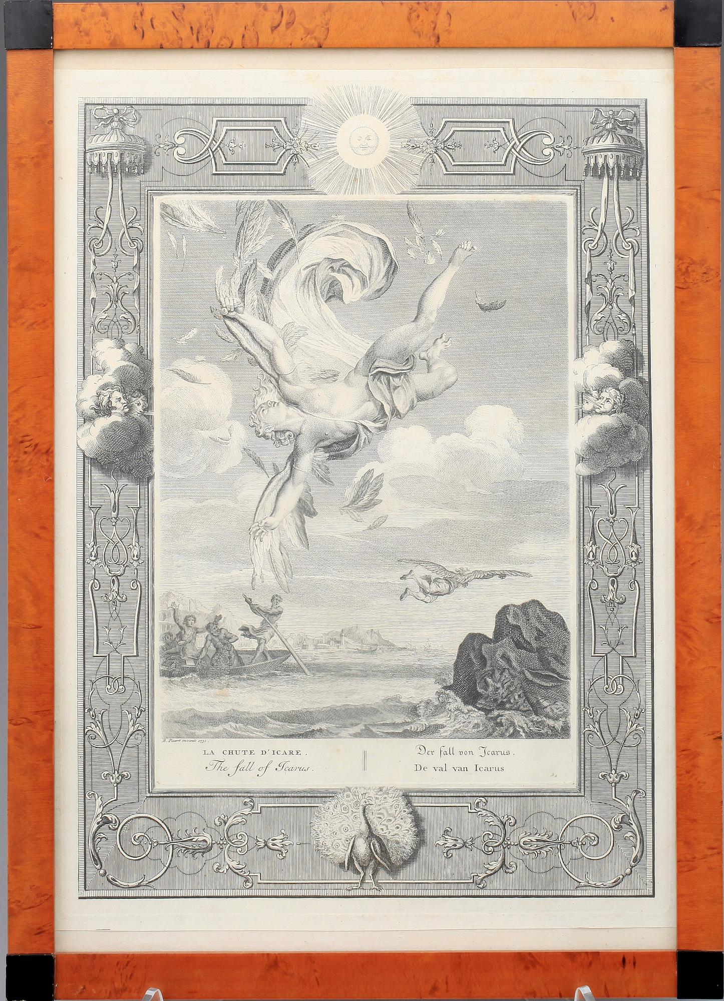 BERNARD PICART, 10st, gravyrer, ur boken  “The Temple of Muses", 1700-talets mitt.