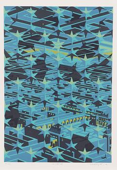 Portfolio of prints, 'Mannerheim', a set of five lithographs, signed and dated 2008, numbered 94/100.