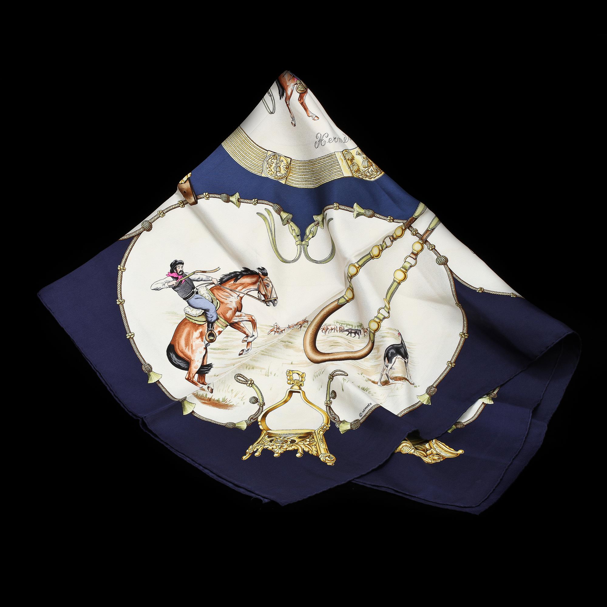 SCARF, siden, "Pampa", design Jean de Fougerolle, 1989, Hermès, Paris.