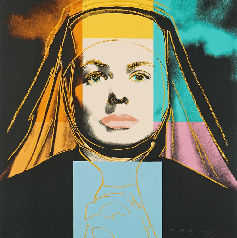 Andy Warhol, "The Nun", ur: "Ingrid Bergman".