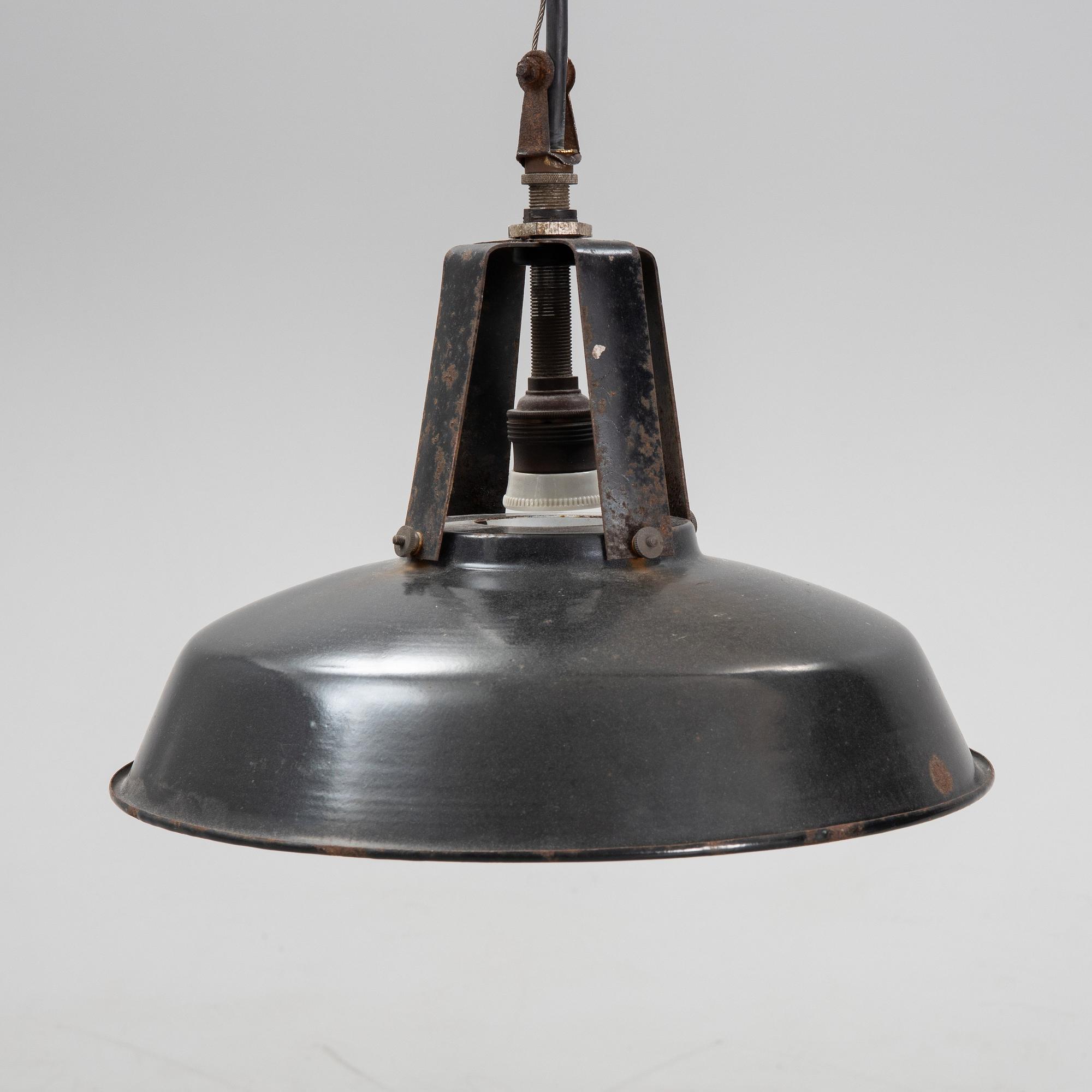 Taklampa, industridesign, 1900-tal.