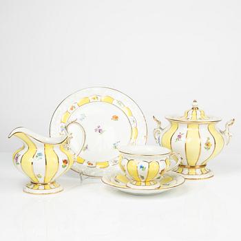 Teservis, 14 delar, porslin, Meissen, Tyskland, 1900-tal.