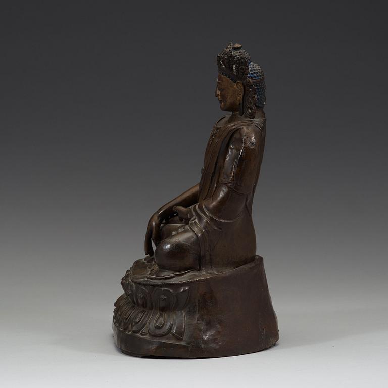 BODHISATTVA i kopparlegering, 1600/1700-tal.