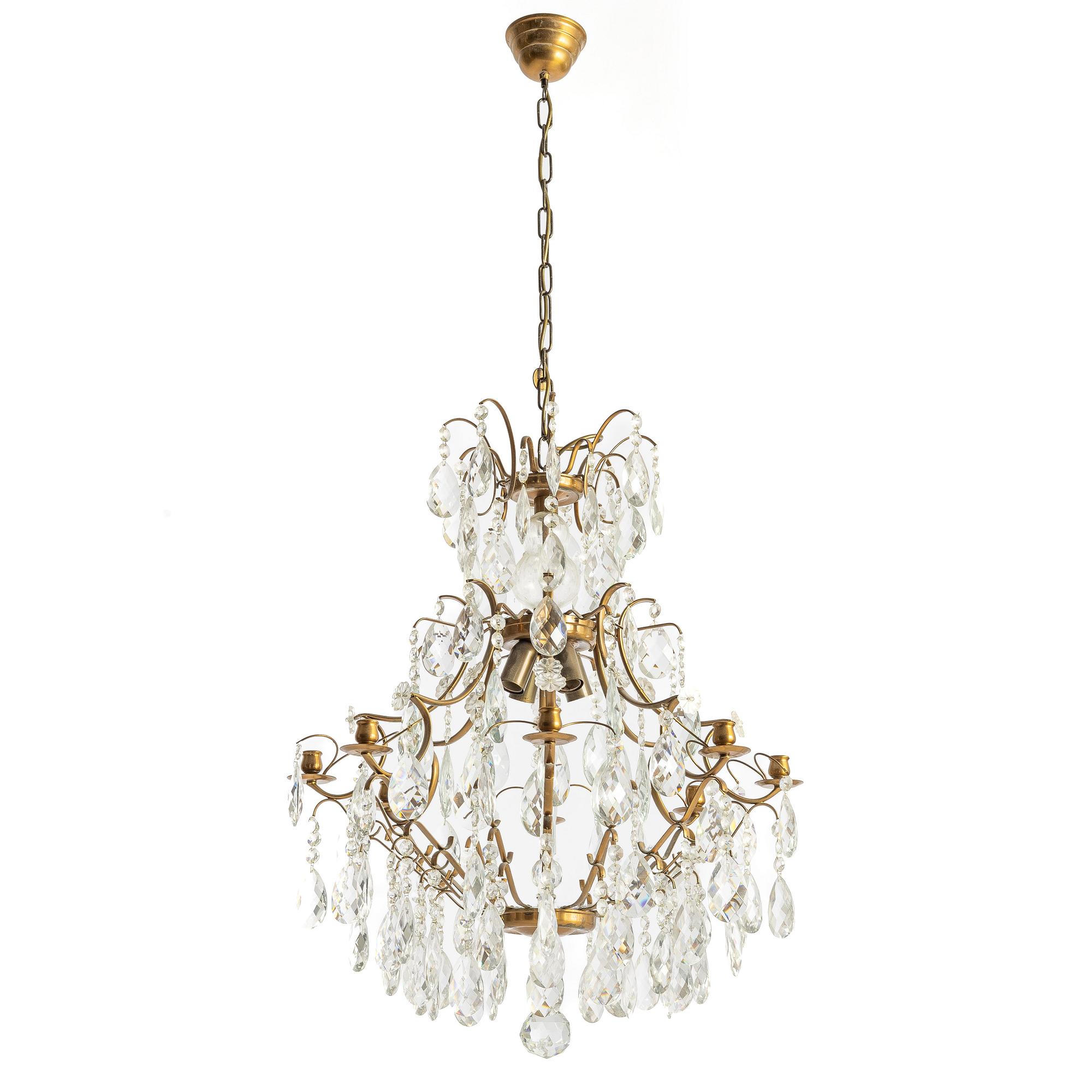 Chandelier, second half of the 20th century.