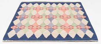 Bittan Bergh-Valberg, a carpet, "Kaleidoscope", flat weave, c 245 x 164 cm, signed BBV.