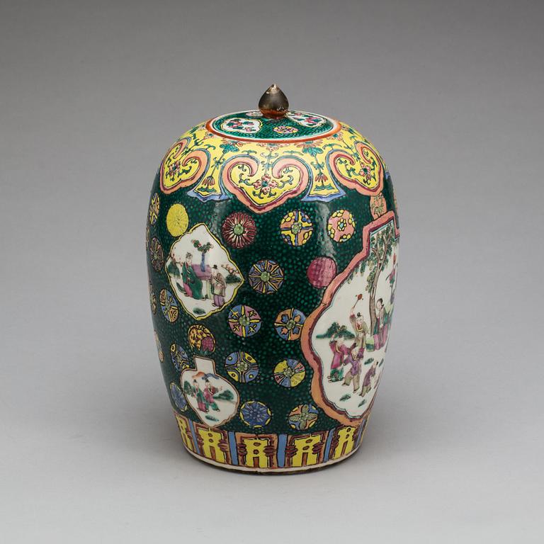 LOCKURNA, porslin, Kina, 1800/1900-tal.