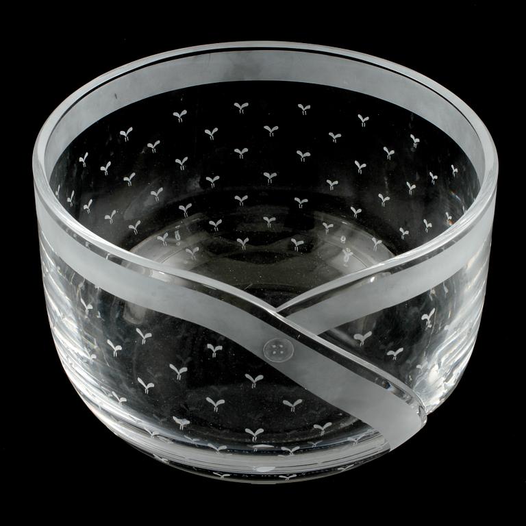 SKÅL, glas, Gunnar Cyrén, Orrefors, 1978.
