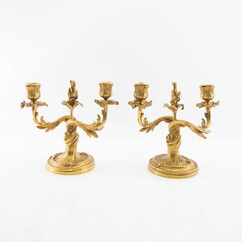 Candelabras a pair Louis XV style approximately 2900.