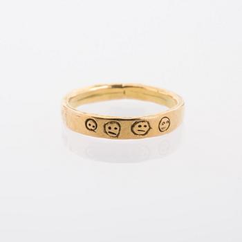 RING, 18K guld. Jan Lambert Kruse, 1992.