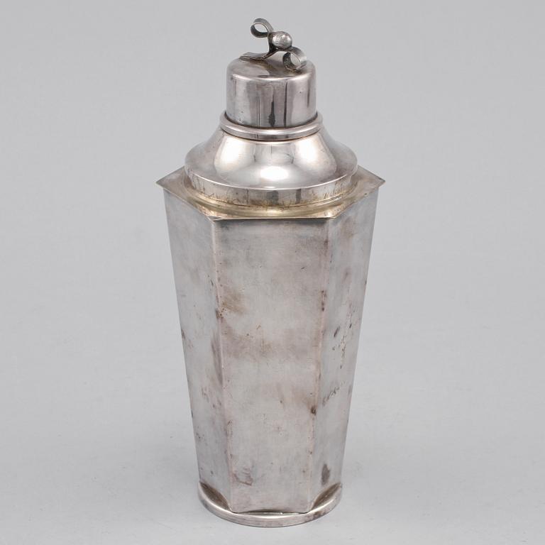 SHAKER, nysilver, art déco, 1900-talets andra kvartal.