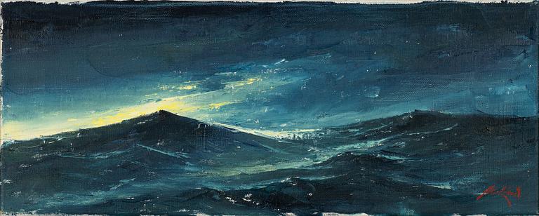 Axel Lind, Stormy sea.