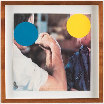 John Baldessari, "Two Opponents (Blue & Yellow)".