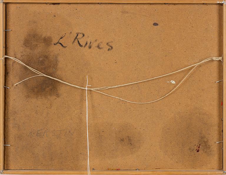 Leida Rives-Elfvén, oil on masonite, signed.