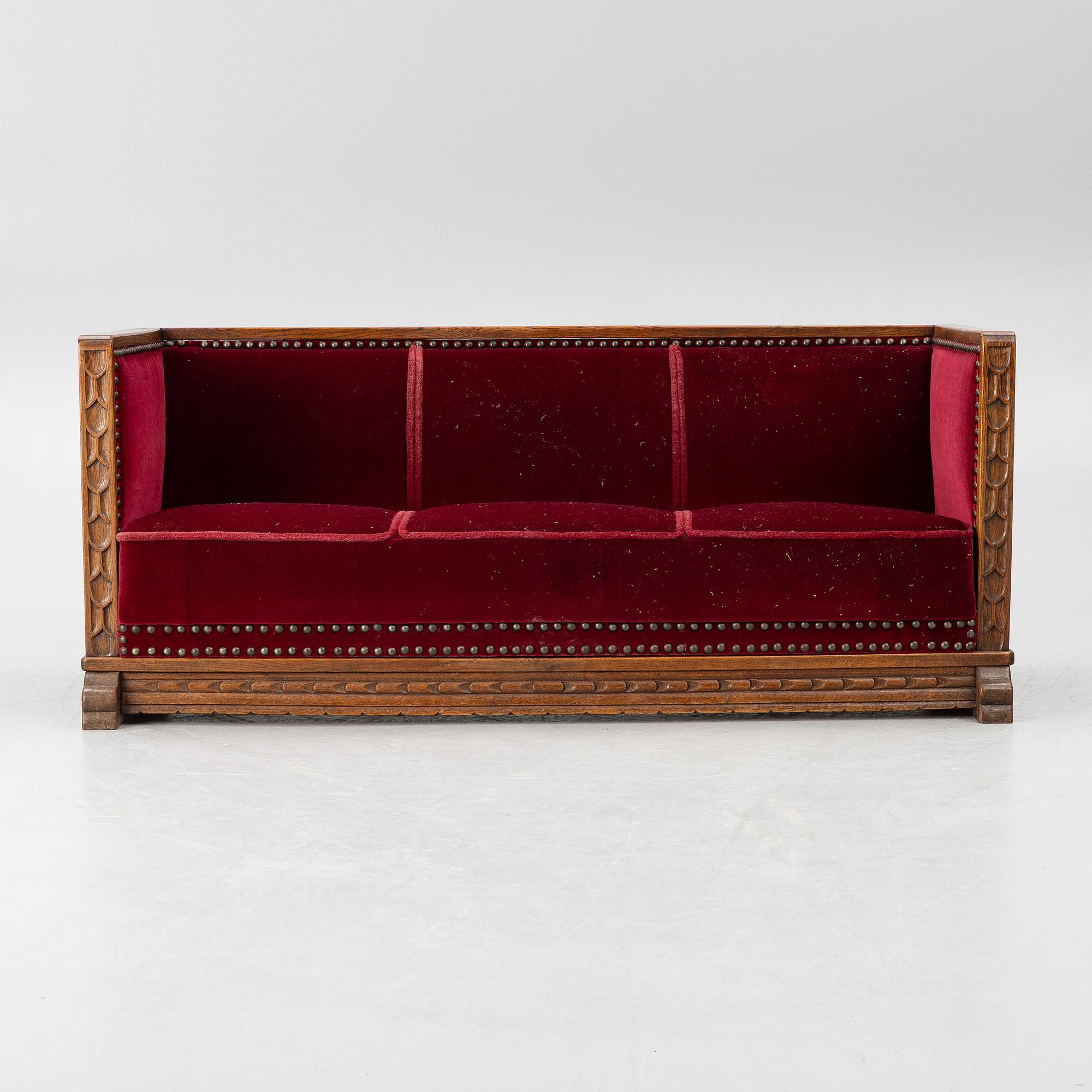Sofa, Art Nouveau, first half of the 20th century.