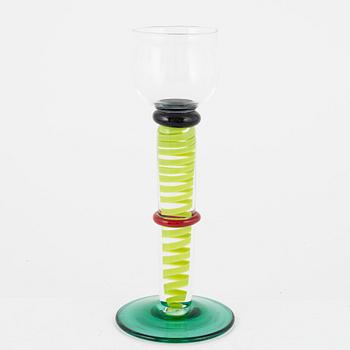 Erik Höglund, a glass, STudioglas, Strömbergshyttan, Sweden.
