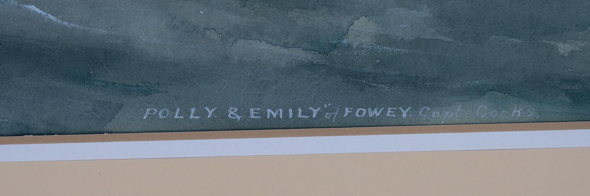 Reuben Chappell, Toppseglarskonaren "Polly och Emily" i  fint väder.