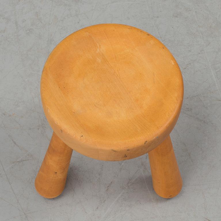 A birch stool by Ingvar Hildingsson.