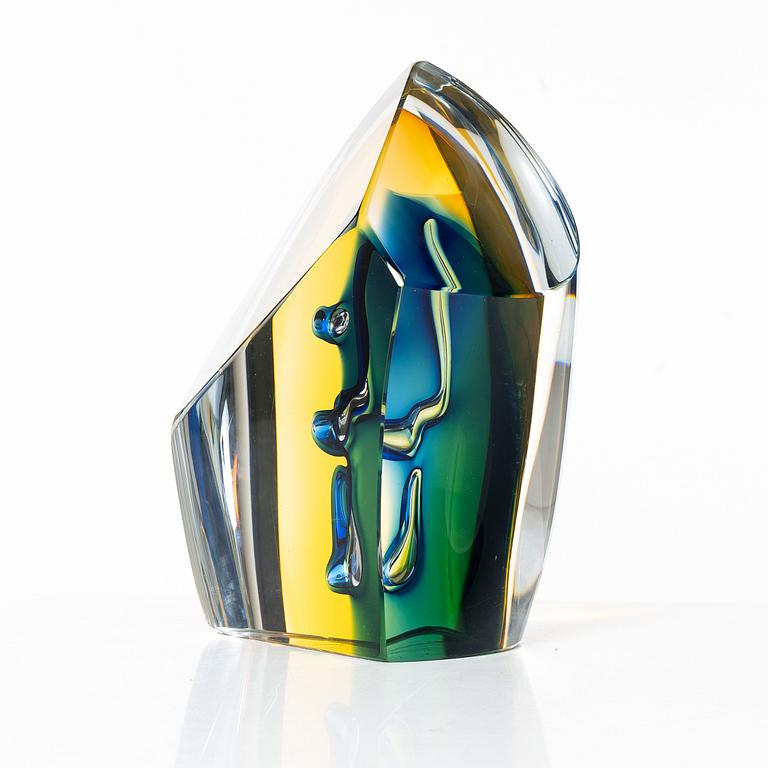 Göran Wärff, unik skulptur, glas, Kosta Boda.