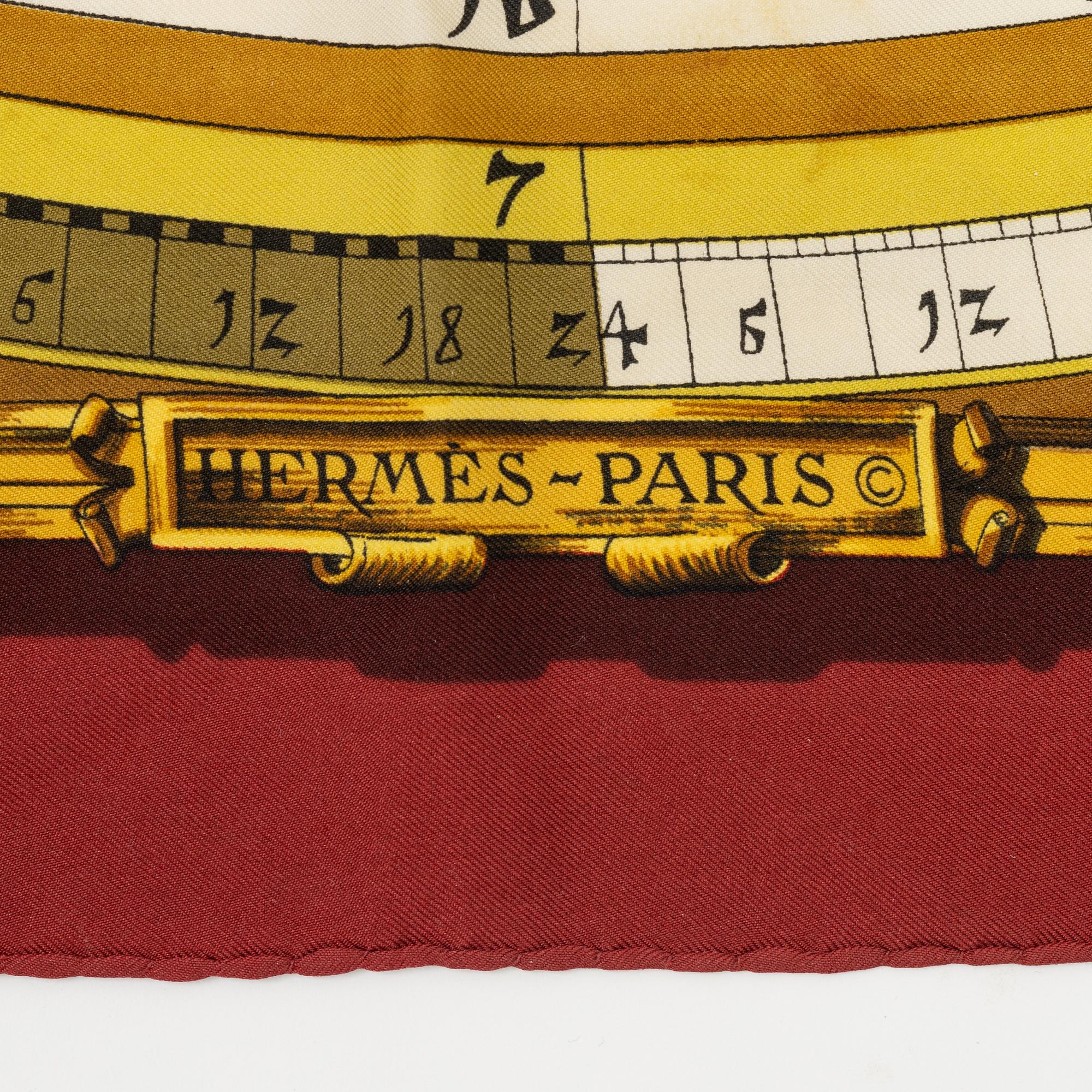 Hermès, scarf, "Dies et Hore"/"Astrologie".