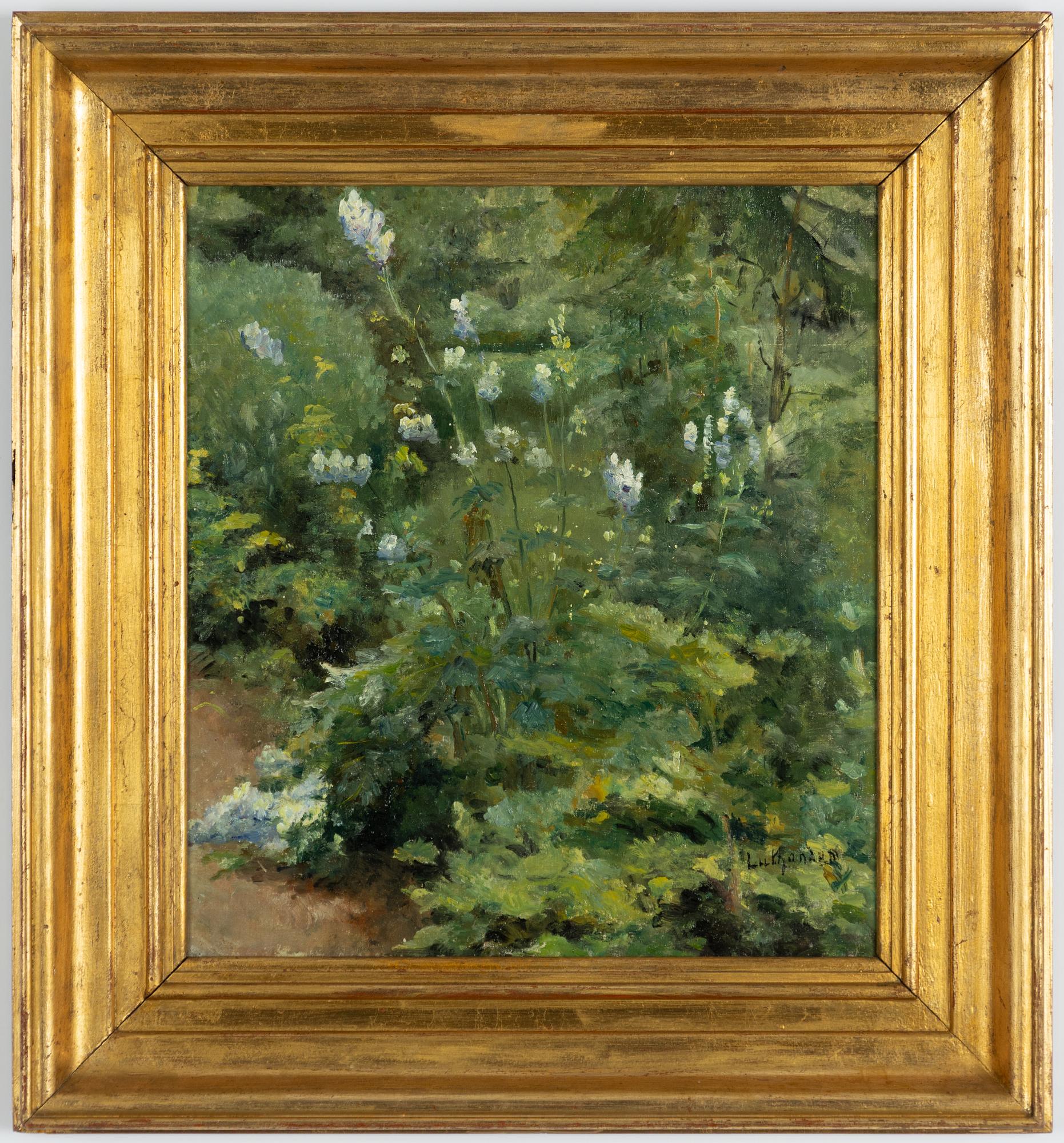 Carl Luthander, In the garden.