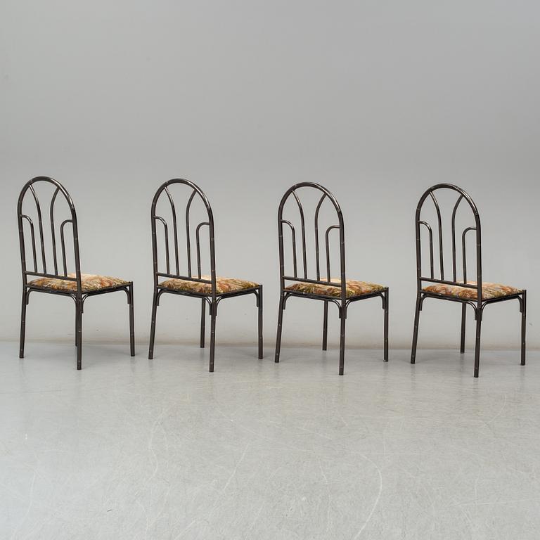 A set of four chairs, 1970s-80s.