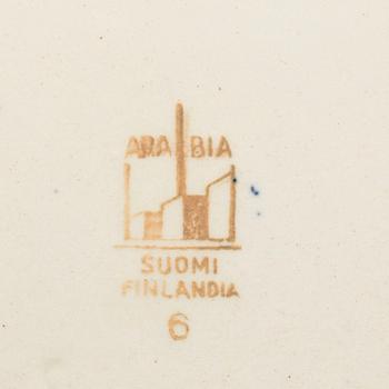 REINHARD RICHTER, servis, ca 50 dlr, "Masema" Arabia Finland flintgods.