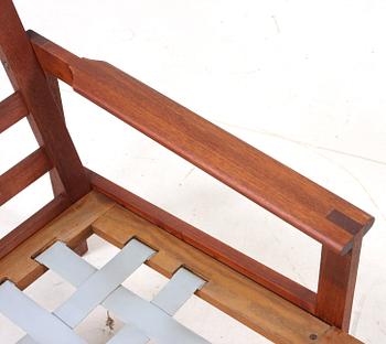 KARMSTOLAR, ett par, teak, Illum Wikkelsö, Eilersen, Danmark.