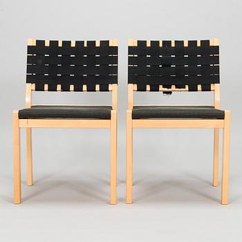 Alvar Aalto, stolar, 4 st, modell 611, Artek 2006.